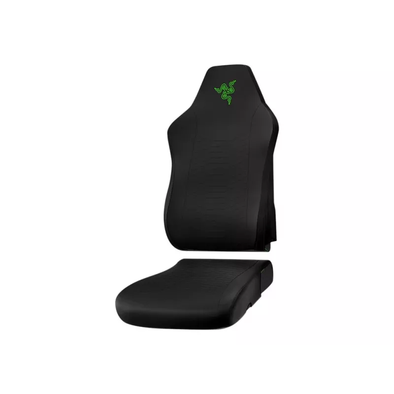 Razer Gaming Chair Sleeves RC81-04430100-R3M1 — melns ar zaļiem akcentiem, nomaiņas auduma pārvalki