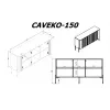 Kumode cama meble VERA 150x40x80 cm, cashmere matt