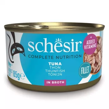 Slapjā barība kaķiem Agras Pet Foods Schesir tunzivs vārīšanas ūdenī 85 g, pieaugušiem kaķiem