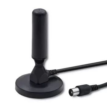 Iekštelpu TV antenna QOLTEC 57016 DVB-T2 — kompakts modelis ciparu virszemes uztveršanai