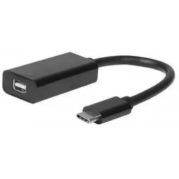 Garbot kabelis USB3.1 C-MiniDP M/F 15cm — USB-C uz Mini DisplayPort, 15 cm