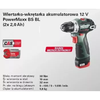Metabo 7489929 Bezvadu urbjmašīna
