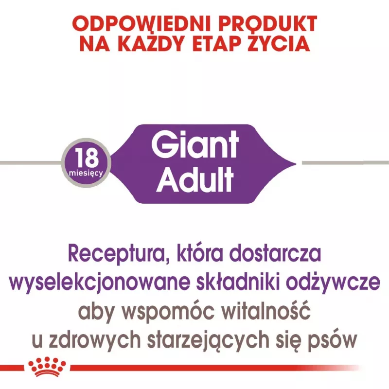 ROYAL CANIN Giant Adult - sausā barība suņiem - 15 kg