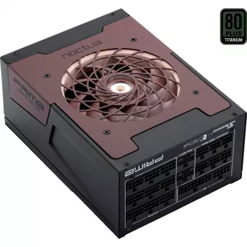 Seasonic Prime TX-1600 Noctua Edition, PC barošanas bloks melns, 2x 12-pin augstas jaudas GPU, 6x PCIe, kabeļu pārvaldība, 1600 W