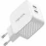 65W Divu USB-C (PD) QC3.0 Lādētājs GaN (Balts, PD 3.0, QC 3.0)