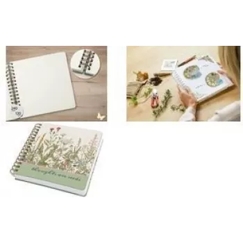 Spiralburtnīca Sigel JQ200 A5 Wild Herbs Green White