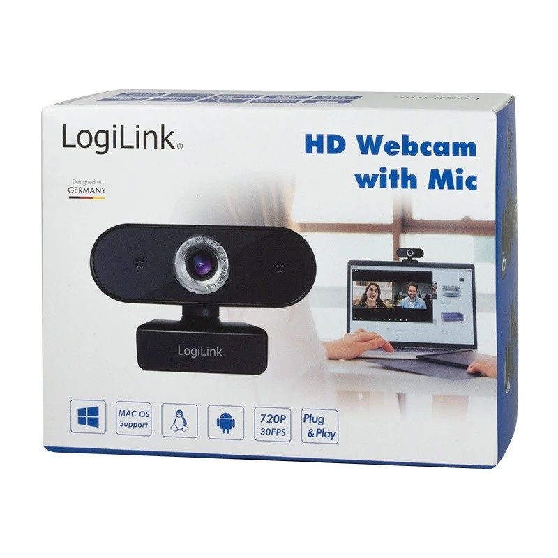 LogiLink UA0368 tīmekļkamera 1280 x 720 pikseļi