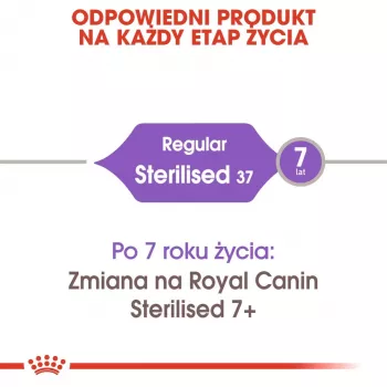 Sausā kaķu barība Royal Canin Sterilised 37 Adult, vistas garša, 4 kg, 37% olbaltumvielas, 12% tauki