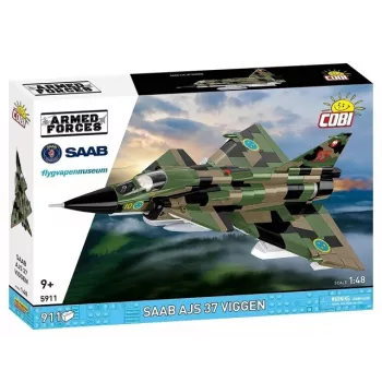 Konstruktors Cobi Blocks Saab AJS 3 Viggen 911 gab. lidmašīnas modelis