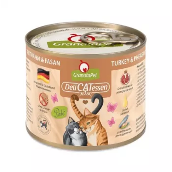 Slapjā barība kaķiem Fox4Pets GRANATAPET DeliCATessen Tītars un fazāns, 200 g