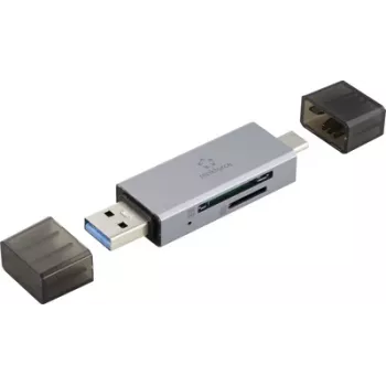 Renkforce RF-PCR-400 ārējais USB 3.0 karšu lasītājs, Space Grey (RF-6179482)