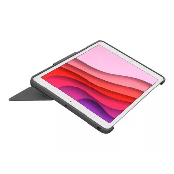 LOGITECH Combo Touch iPad 10. paaudzei - Oksfordas pelēks - FR tastatūra