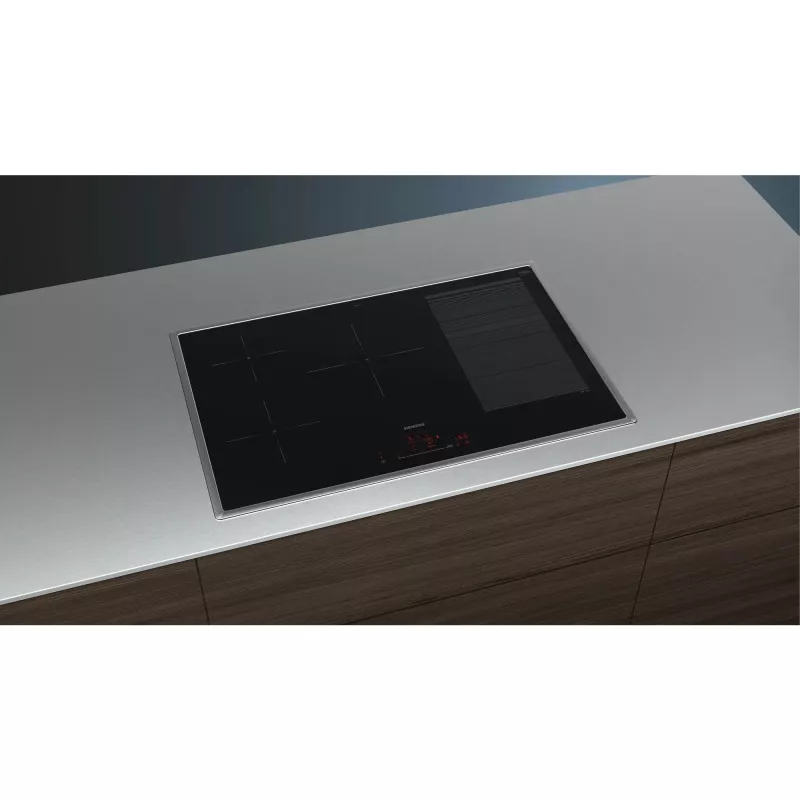 Siemens iQ700 EX845HVC1E iebūvējamā plīts virsma, melna, 80 cm, 5 zonas