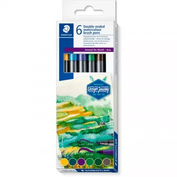 Krāsu zīmulis komplekts Staedtler Design Journey Around the World Asien 3001 C6-5 — jauktas krāsas