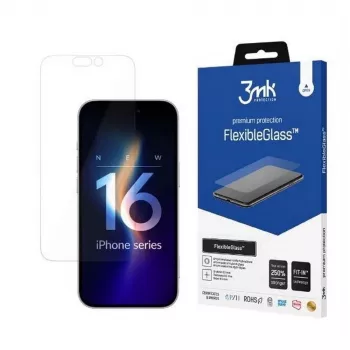 3MK Hybrid glass FlexibleGlass iPhone 16 aizsargstikls