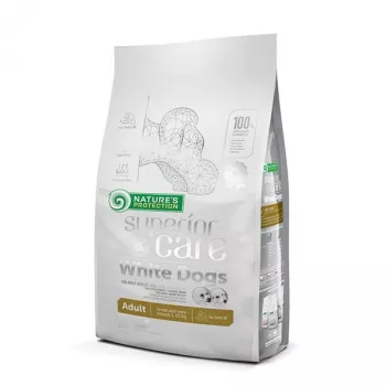 NATURE'S PROTECTION Superior Care White Dogs Grain Free Adult Small Lamb - sausa suņu barība - 1.5 kg