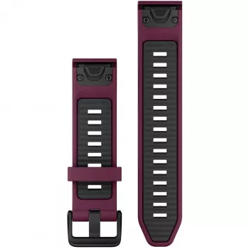Silikona pulksteņa siksniņa GARMIN Quickfit 010-13391-04, 20 mm, Graphite/Red