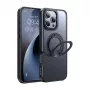 Aizsargmaciņš McDodo PC-4933 MagSafe iPhone 16 Pro Max ar integrētu statīvu, melns