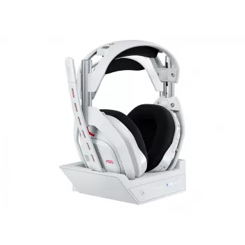 LOGITECH A50 Lightspeed bezvadu spēļu austiņas ar bāzes staciju - balta (EMEA28-9)