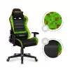 Huzaro HZ-Ranger 6.0 Pixel Mesh bērnu spēļu krēsls melns-zaļš