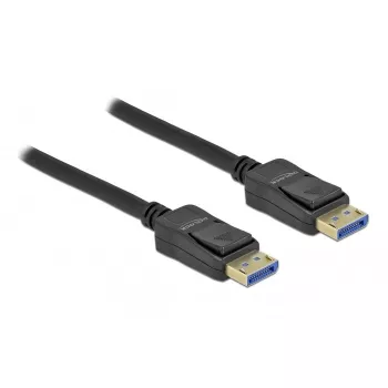 Delock DisplayPort kabelis - DisplayPort (vīr.) uz DisplayPort (vīr.) - DisplayPort 2.0 - 3,0 m - Atbalsta 10K 60 Hz (10 240 x 4320) - Melns (80263)