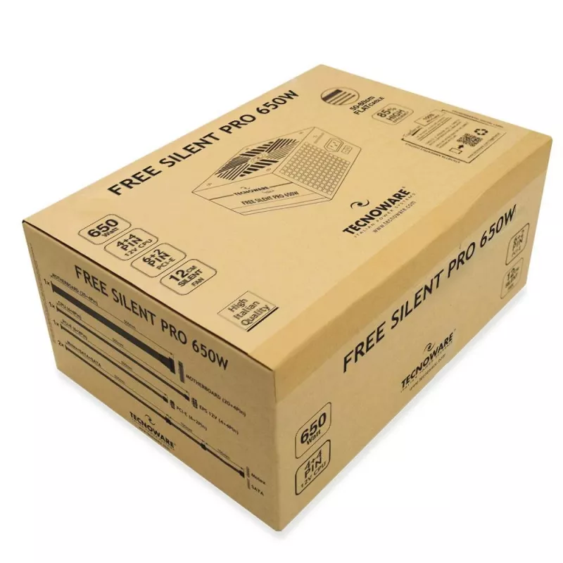 TECNOWARE FAL651FSP12 barošanas bloks | ATX | 650 W | Melns