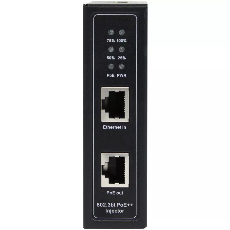 PoE injektors ALLNET ALL-PI2014-I-BT90 90W Industriālais Gigabitu, DIN metāla korpuss