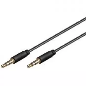 Wentronic Goobay 3,5 mm ligzdas savienojuma kabelis, 1 m - 3,5 mm ligzdas spraudnis (3 kontaktu, stereo) > 3,5 mm ligzdas spraudnis (3 kontaktu, stereo) (69117)
