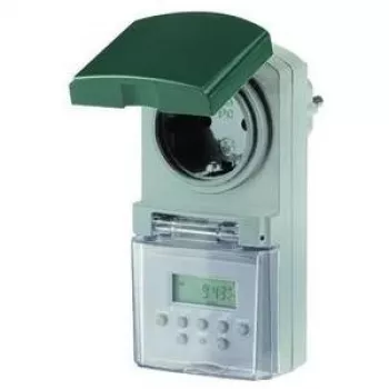 REV IP44 digitālais taimeris - zaļš (0025750409)