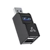 USB centrmezgls SBOX H-606 — 3 porti USB-A (1x USB 3.0, 2x USB 2.0)