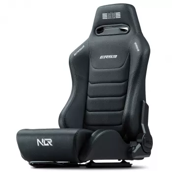Sacensību stila atpakaļatgāzts sēdeklis Next Level Racing ERS3 Elite Premium — melns PU āda