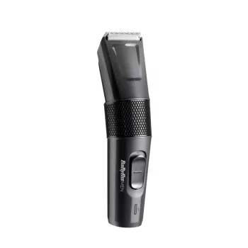 Matu griezējs BABYLISS E786E, bezvadu uzlādējams, 13 garuma pakāpes, 0,5–24 mm, nerūsējošā tērauda asmens, melns