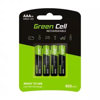 Akumulatora baterija Green Cell GR04 AAA NiMH 1,2 V 800 mAh 4 gab.