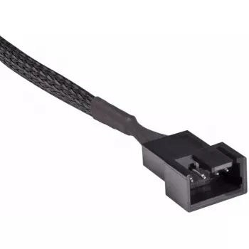 Alphacool 18675 pagarinātājs 4-pin PWM ventilatoram, melns plastmasas, 600 mm