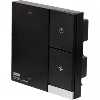 Shelly LinkedGo Black viedais HVAC termostats – digitālais Wi‑Fi (802.11b/g/n), 87×87×35 mm
