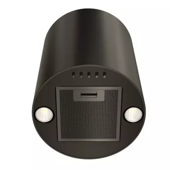 Tvaika nosūcējs MAAN Elba Mini WPB 431, melns tērauds, 120–300 m³/h, troksnis 55–61 dB, 400 mm augstums, elektroniska vadība ar displeju un tālvadību