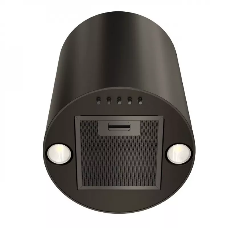 Tvaika nosūcējs MAAN Elba Mini WPB 431, melns tērauds, 120–300 m³/h, troksnis 55–61 dB, 400 mm augstums, elektroniska vadība ar displeju un tālvadību