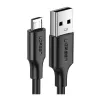 Ugreen 60137 USB kabelis USB 2.0 1.5 m USB A Micro-USB A Melns