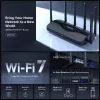 Bezvadu maršrutētājs MERCUSYS MR47BE — Tri‑joslu Wi‑Fi 7 (2.4/5/6 GHz), 9300 Mbps, 3× RJ‑45, 2.5GbE, 6 ārējās antenas