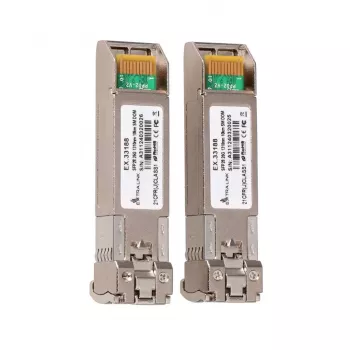 Extralink SFP28 25G 2-Pack | SFP28 modulis | 25Gbps, LC/UPC duplekss, 1310nm, 10km, vienmoda, DOM tīkla raiduztvērējs