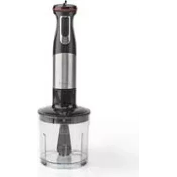 Nedis KAHB400CAL rokas blenderis ar impulsa funkciju, 800 W, alumīnijs, melns (1,1 m vads)
