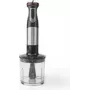 Nedis KAHB400CAL rokas blenderis ar impulsa funkciju, 800 W, alumīnijs, melns (1,1 m vads)