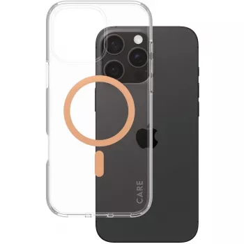 PanzerGlass CARE™ by ® Urban Combat Case Caurspīdīgs ar Persiku MagSafe iPhone 16 Pro Max