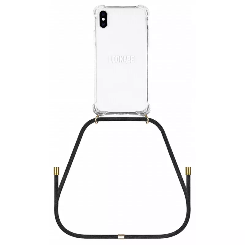 Lookabe kaklarotas telefona maciņš iPhone X/XS, zelta/melns