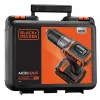 Urbjmašīna Black & Decker ASD18K-QW, bezatslēgas patrona, 1.5 Ah, melna/oranža