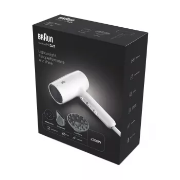 Fēns Braun BRHD226E 2200W jonu tehnoloģija viegls