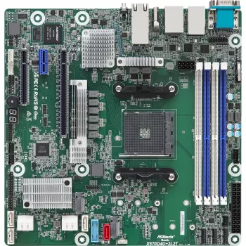 Mātesplate ASRock X570D4U-2L2T/BCM AMD X570 Socket AM4 micro ATX