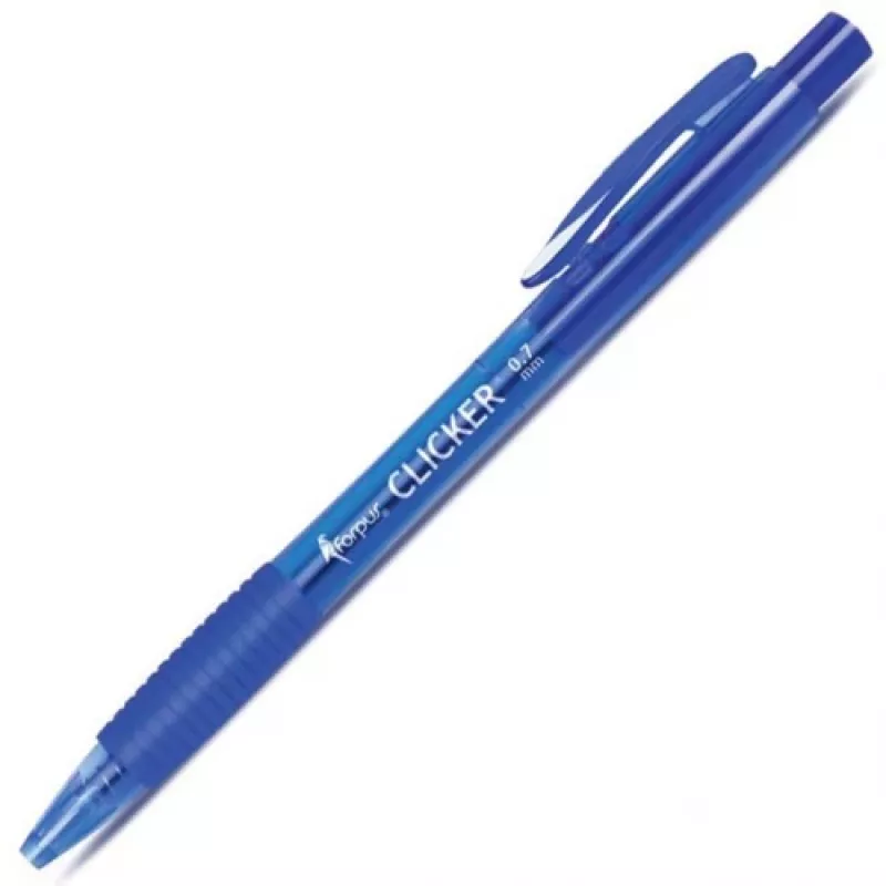 Pildspalva Forpus Clicker, 0,7 mm, Zila 1203-004