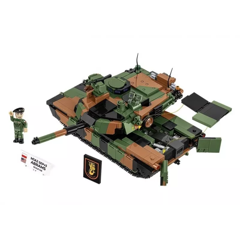 Konstruktors Cobi M1A2 SEPV3 Abrams ar 1065 klucīšiem