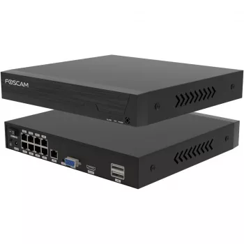Novērošanas kameru komplekts Foscam FN9108E-B4-2T — 4 kameras ar ierakstītāju, melns
